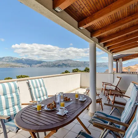 Sunset View - One Bedroom With Balcony And Sea View Apartment Postira
